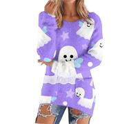 Accogliente felpa in pile da donna soffice top in peluche doppia tasca felpa per donna per allenamento indoor outdoor cappotto termico regali di Natale, Viola, L