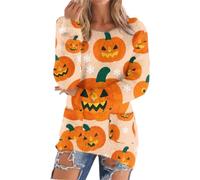 Accogliente felpa in pile da donna soffice top in peluche doppia tasca felpa per donna per allenamento indoor outdoor cappotto termico regali di Natale, Arancione, XXL