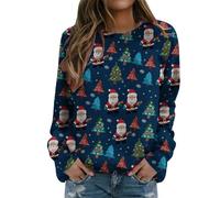 Accogliente felpa natalizia da donna con cappuccio con pupazzo di neve di Natale uomo donna felpa alla moda girocollo felpa classica a maniche lunghe top per feste quotidiane regali di Natale, Nero