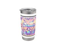 Accogliente Kawaii Dormitorio Pastello Studio Estetica Bicchiere termico in acciaio inox doppia parete