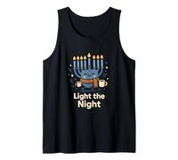 Accogliente Menorah Light The Night Design Hanukkah Canotta