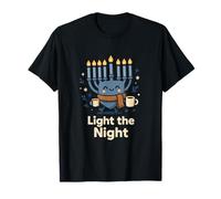 Accogliente Menorah Light The Night Design Hanukkah Maglietta