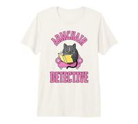 Accogliente Mistero Amatoriale Sleuth Poltrona Detective Cat Maglietta Premium