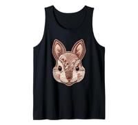 Accogliente Patchwork Scoiattolo Floreale Animale Boho Folk Art Graphic Canotta