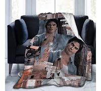 Accogliente peluche Damon Thow Coperta Salvatore Coperta di flanella, Biancheria da letto Coperta morbida in pile caldo per divano Divano Soggiorno Ufficio Car Camp Coperte da spiaggia 50"X40"