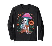 Accogliente scheletro Lettura sotto l'arte stravagante di Maglia a Manica