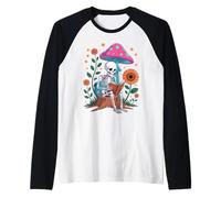 Accogliente scheletro Lettura sotto l'arte stravagante di Maglia con Maniche Raglan