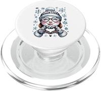 Accogliente Snow Woman Cuore Mani Leopardo PopSockets PopGrip per MagSafe