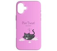 Accogliente trama misteriosa Twist The Cat Did It Cosy Crime Book Lover Custodia per iPhone 16 Plus