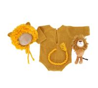 Accogliente tutina e cappello per neonati con immagini da portare con sé il costume per la nascita del bambino, pagliaccetto copricapo per studio fotografico per neonati
