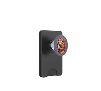 Accogliente volpe rossa autunnale incastonata tra foglie e ghiande PopSockets PopWallet per MagSafe