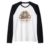 Accoglienti Vibrazioni Autunnali Autunno Zucca Stagione del Ringraziamento Donne Maglia con Maniche Raglan