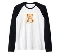 Accogliere le giornate più calde con questo simpatico orsacchiotto Maglia con Maniche Raglan