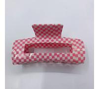 Acconciatura a scacchi vintage a scacchiera Artigli Eleganti clip per squali da donna, 6
