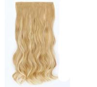 Acconciature sintetiche ondulate lunghe 5 clip nelle estensioni dei capelli Parrucchino marrone resistente al calore One Piece 5 clip per capelli per donna-SG88-22H613-22 pollici-55 cm-CINA