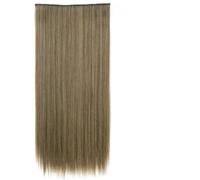 Acconciature sintetiche ondulate lunghe 5 clip nelle estensioni dei capelli Parrucchino marrone resistente al calore One Piece 5 clip per capelli per donne-D1012-10-86-22 pollici-55 cm-CINA