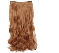 Acconciature sintetiche ondulate lunghe 5 clip nelle estensioni dei capelli Parrucchino marrone resistente al calore One Piece 5 clip per capelli per donne-SG88-30-32 pollici-80 cm-CINA