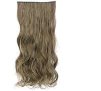 Acconciature sintetiche ondulate lunghe 5 clip nelle estensioni dei capelli Parrucchino marrone resistente al calore One Piece 5 clip per capelli per donne-SG88-10-86-22 pollici-55 cm-CINA