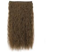 Acconciature sintetiche ondulate lunghe 5 clip nelle estensioni dei capelli Parrucchino marrone resistente al calore One Piece 5 clip per capelli per donne-Q55-2-30-22 pollici-55 cm-CINA