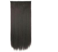 Acconciature sintetiche ondulate lunghe 5 clip nelle estensioni dei capelli Parrucchino marrone resistente al calore One Piece 5 clip per capelli per donne-D1012-2-22 pollici-55 cm-CINA