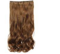 Acconciature sintetiche ondulate lunghe 5 clip nelle estensioni dei capelli Parrucchino marrone resistente al calore One Piece 5 clip per capelli per donne-SG88-6-22 pollici-55 cm-CINA