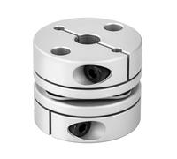 Accoppiamento Flessibile in alluminio, D26 L25.6 connettore accoppiatore flessibile da 6mm a 8mm, per stampante 3D, macchina CNC e servomotore a gradini (6x8mm)