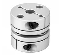 Accoppiamento Flessibile in alluminio, D34 L32 connettore accoppiatore flessibile da 8mm a 12mm, per stampante 3D, macchina CNC e servomotore a gradini (8x12mm)