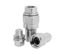 Accoppiamento rapido idraulico Jonit Accoppiatore GT-L1 di serraggio a vite Connettore presa in acciaio al carbonio 1/4 3/8 1/2 3/4 1 pollice(A-set,1")