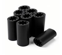 Accoppiatore a vite nero da 8 pezzi, ricambio per porte di garage, accoppiatore per pignone per apertura della porta del garage, per boccola meccanica dell'albero - ideale per riparazioni, tecnici