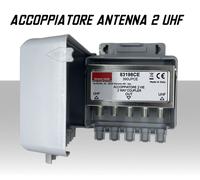 Accoppiatore antenna 2 ingressi UHF da palo canali 21 - 48 emme esse