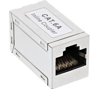 Accoppiatore cavo patch in metallo Cat.6A - 2x prese RJ45 - schermato NEW