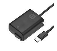 Accoppiatore CC, batteria fittizia e adattatore di alimentazione CA USB-C per Sony NP-FW50 per serie Alpha A6500 A6400 A6300 A7
