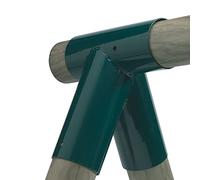 Accoppiatore/connettore per tubi in acciaio verniciato a polvere legno/legno di Gartenwelt Riegelsberger