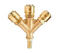 Accoppiatore d'aria compresso - Adattatore di montaggio a rilascio compatto in lega 12x17x3cm, giunto industriale a tubo con controllo del flusso d'aria | Strumento di distribuzione 'aria per util