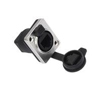 Accoppiatore del pannello frontale del metallo dell'ABS RJ45 con il supporto di bloccaggio del telaio esterno per Cat6/Cat5e Networking D Type Ethernet Adapter