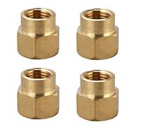 Accoppiatore di accoppiamento esagonale del tubo di rame Accoppiatore di accoppiatore di accoppiatore, filettatura femminile 4pcs BSP. Connettore veloce for gas del carburante dell'acqua(02-03)