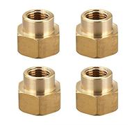 Accoppiatore di accoppiamento esagonale del tubo di rame Accoppiatore di accoppiatore di accoppiatore, filettatura femminile 4pcs BSP. Connettore veloce for gas del carburante dell'acqua(02-04)