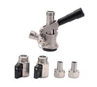 Accoppiatore Di Lavaggio E Riempimento Con Doppie Chiusure A Innesto Da 1/2" Tipo S/D G5/8" Attrezzatura for La Pulizia Del Sistema Di Tiraggio(Type D)