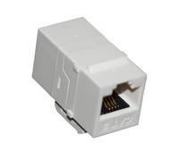 Accoppiatore di rete in linea Cat 3/Cat 5e/Cat 6 UTP non schermato bianco/nero, adattatore porta Ethernet RJ11/RJ45, compatibile con patch panel (10 pezzi, bianco, Cat 3)