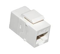 Accoppiatore di rete in linea Cat 3/Cat 5e/Cat 6 UTP non schermato bianco/nero, adattatore porta Ethernet RJ11/RJ45, compatibile con patch panel (5 pezzi, bianco, Cat 3)