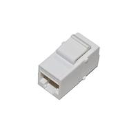 Accoppiatore di rete UTP non schermato Cat 6 bianco/nero adattatore Ethernet porta RJ45 (bianco, 30 pezzi)