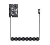 Accoppiatore DR-E6 DC da 7,4 a 8,4 V, adattatore per batteria fittizia da USB-C a LP-E6, compatibile con Canon E90D 7D2 5D4 R5 R6