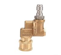 Accoppiatore girevole per idropulitrice da 1/4 di pollice NPT Quick Connect - Adattatore girevole ad angolo di 90 gradi per la pulizia degli ugelli della bacchetta spray per la pulizia di grondaie del