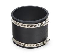 Accoppiatore in gomma flessibile da 10,2 cm per tubi di scarico e suolo da 110 mm, con morsetti a clip giubileo in acciaio inossidabile, collare flessibile per giunzioni di riparazione per tubi in