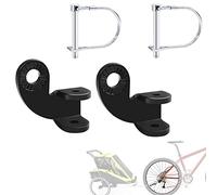Accoppiatore Per Rimorchio Bicicletta,2 Pezzi Biciclette Gancio Traino Con Perni di Bloccaggio,Gancio di Traino per Rimorchio Bici in Acciaio,Per Bambini Rimorchio Per Cani Testa di Trazione