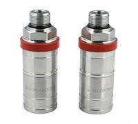 Accoppiatore rapido femmina idraulico SCV Connettore Breakaway per Trattore Push Pull Accoppiamento M22 x Adattatore filettato con valvola di sfiato ad alta pressione per macchine agricole Raccordo