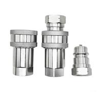 Accoppiatore rapido idraulico per trattore con nucleo valvola automatica e blocco a sfera in acciaio per connessioni sicure ad alta pressione (NPT3/8-femmina)