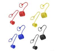 Accoppiatore rapido idraulico polvere 4 set per accoppiatori a faccia piatta Bobcat PVC per prevenire nelle linee idrauliche (1/4)