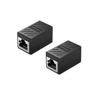 Accoppiatore RJ45, accoppiatore Ethernet Cat6 per Cat5e/Cat6/Cat7/Cat8, adattatore Ethernet 1000 Mbps, connettore LAN per modem router PC Switch estensione di rete, femmina a femmina, confezione da 2