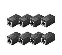 Accoppiatore RJ45, accoppiatore Ethernet Cat6 per Cat5e/Cat6/Cat7/Cat8, adattatore Ethernet 1000 Mbps, connettore LAN per modem, router, PC, switch estensione di rete, femmina a femmina, confezione da